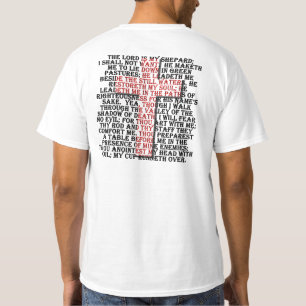 23rd Psalm för Scripture T-shirt