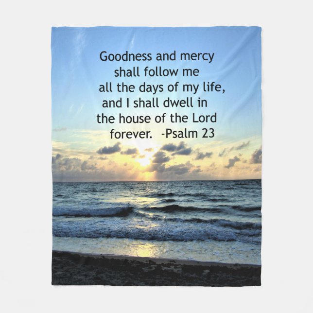 23RD PSALM SUNRISE PHOTO DESIGN FLEECEFILT (Framsidan)