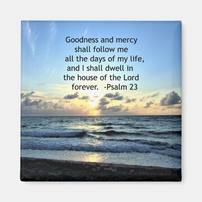 23RD PSALM SUNRISE PHOTO DESIGN MAGNET (Framsidan)