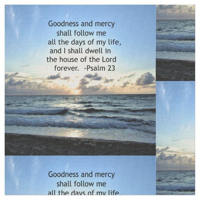 23RD PSALM SUNRISE PHOTO DESIGN TYG (Närbild)