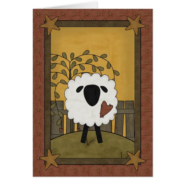 23rd Tjugo-tredje Psalm 23 Hälsningskort (Framsidan)