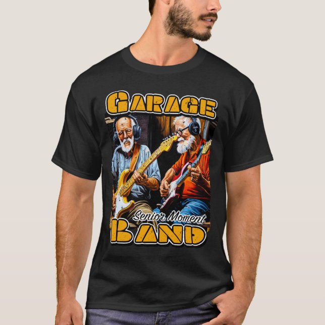 24043a_Garage Band Gamla killar - högre ögonblicke T Shirt (Framsida)
