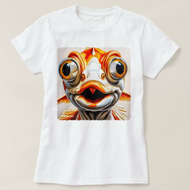 24059_Lycklig Goldfish T Shirt (Design framsida)