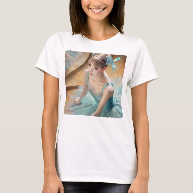 24070_Ballerina i pastellblått T Shirt (Framsida)
