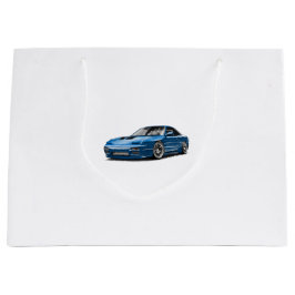 240sx blå bil ritning
