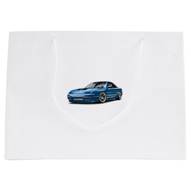240sx blå bil ritning  (Framsidan)