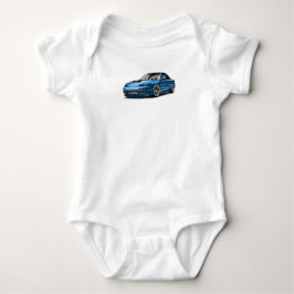 240sx blå bil ritning t shirt