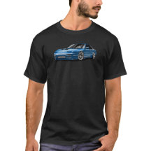 240sx blå bil ritning
