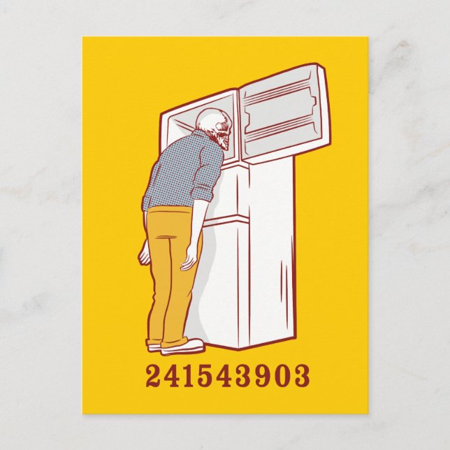 241543903 humoristisk skjorta med fryshus vykort (Framsida)