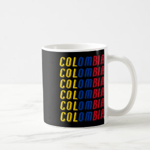 2425 Colombiansk Flagga Fotbollströja Kit Sport Un Kaffemugg
