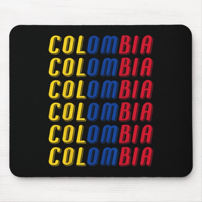 2425 Colombiansk Flagga Fotbollströja Kit Sport Un Musmatta (Framsidan)