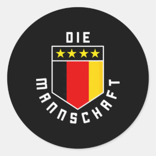 2425 Nationell Flagga Fotbollströja Kit Sportunifo Runt Klistermärke