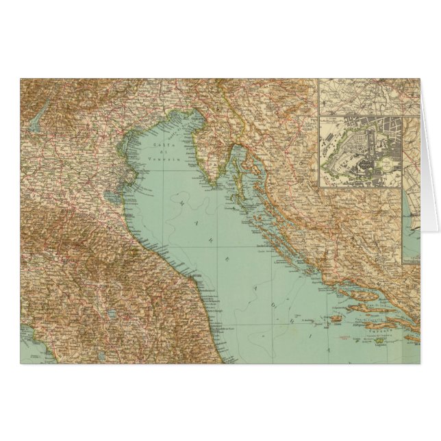 2426 Nordlig Italien Hälsningskort (Framsidan Horizontal)