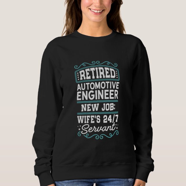 247 ser Retrött Automotive Ingenjör New Job Makfe' T Shirt (Framsida)