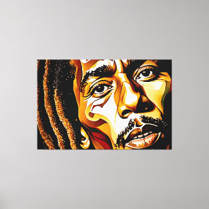 24_00, Ansikte, Abstrakt, stort galleriinlägg, Canvastryck