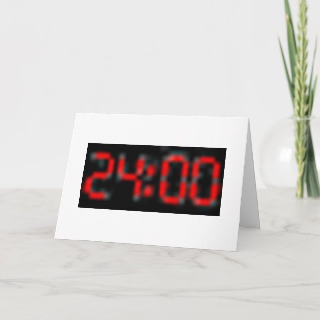 24:00 - hälsning kort (Framsida)