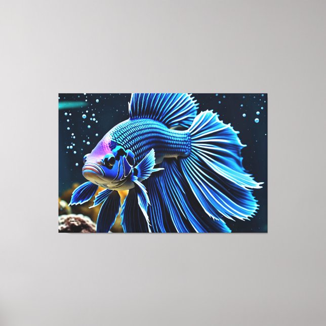 24_021, Betta Fish Art, Canvastryck (Framsida)