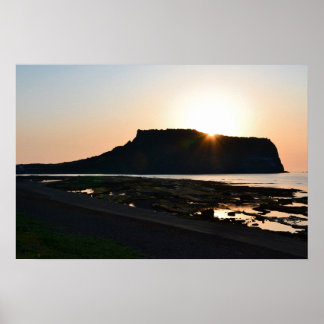 24×16 Seongsan Sunrise Peak Jeju Korea Foto Print Poster