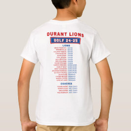 24-25 Durant Lejon - GOLF - Lejon BOY ROSTER T Shirt