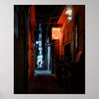24×30 Seoul Gatu Neon skylt Korea Foto tryck