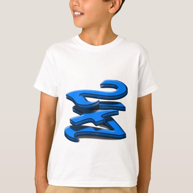 24 7 - 24 7 - blå text tee shirt (Framsida)