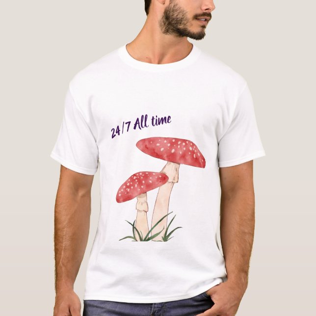24/7 Alltid – Hustle Mindset T-Shirt (Framsida)