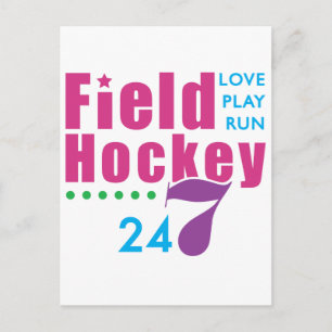 24/7 Fält Hockey Vykort