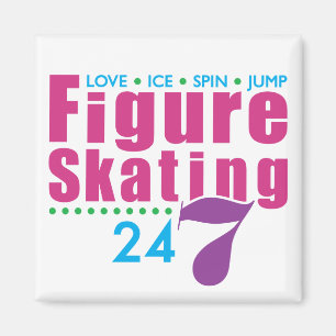 24/7 Figur Skating Magnet