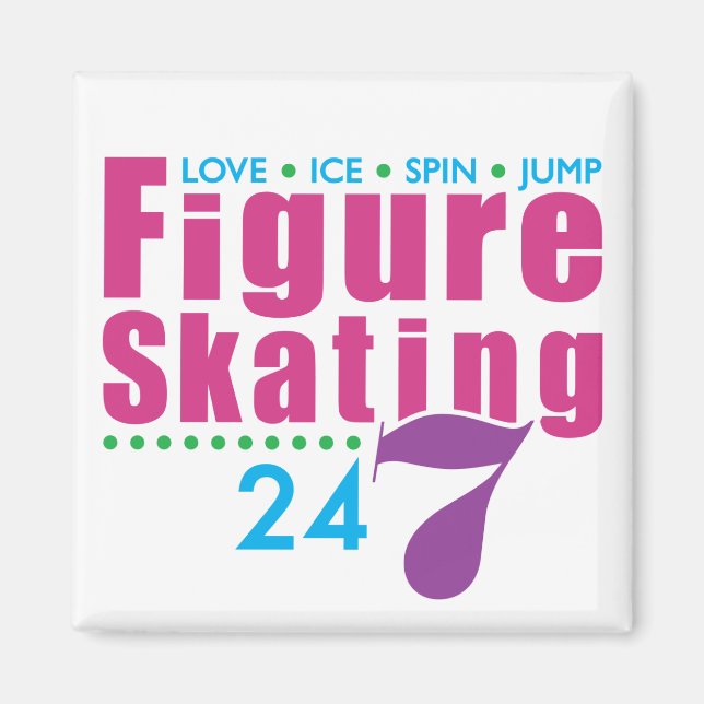 24/7 Figur Skating Magnet (Framsidan)
