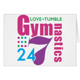 24/7 gymnastik hälsningskort