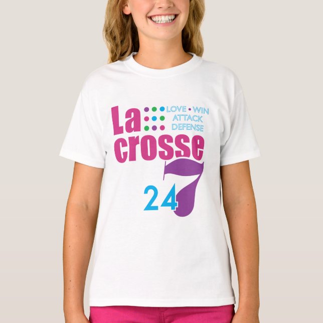 24/7 Lacrosse T Shirt (Framsida)