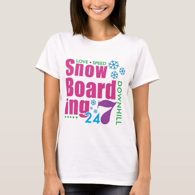 24/7 snölogi t shirt (Framsida)