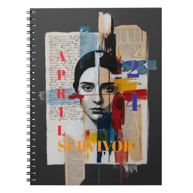 24 april Survivor Notebook Anteckningsbok (Framsidan)