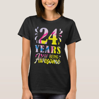 24 år av Fantastisk födelse 1999 Lycklig T Shirt