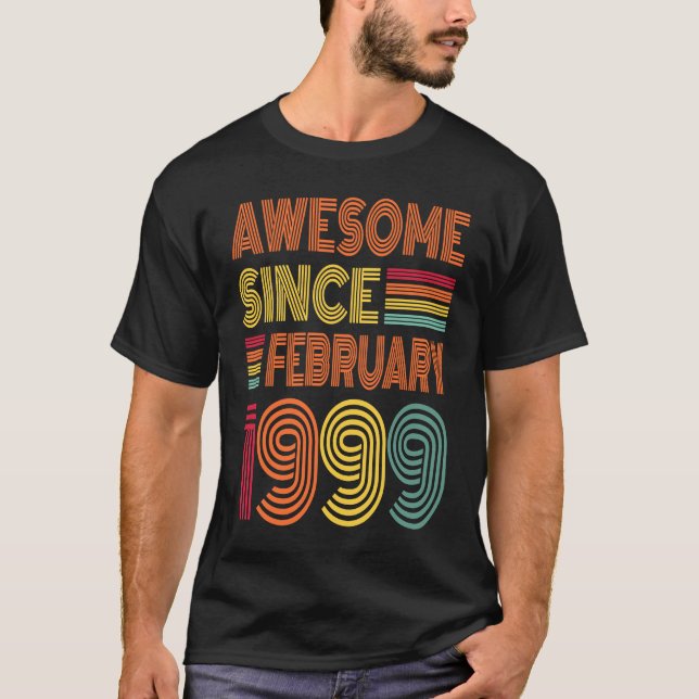 24 år gammal Fantastisk sedan februari 1999 24:e f T Shirt (Framsida)
