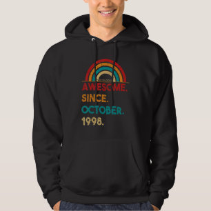 24 år gammal Fantastisk sedan oktober 1998 24:e fö Hoodie