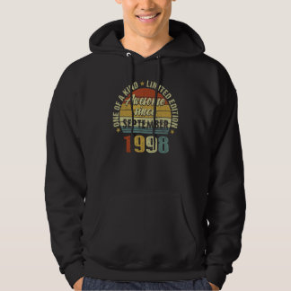 24 år gammal Fantastisk sedan september 1998 24:e Hoodie