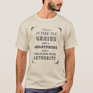 24-årig geni t shirt