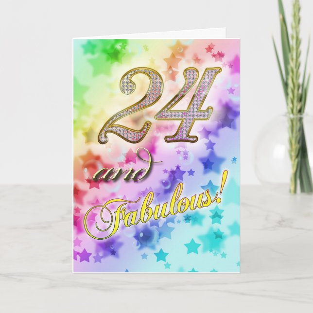 24-årsdagen för någon Fabulous Kort (Framsida)