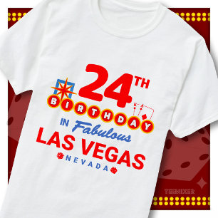 24-årsfirande Las Vegas välkomstskylt Party Squad T Shirt