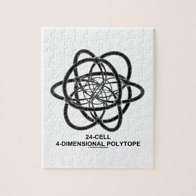 24-Cell 4-Dimensional Polytope (geometri) Pussel (Vertikal)