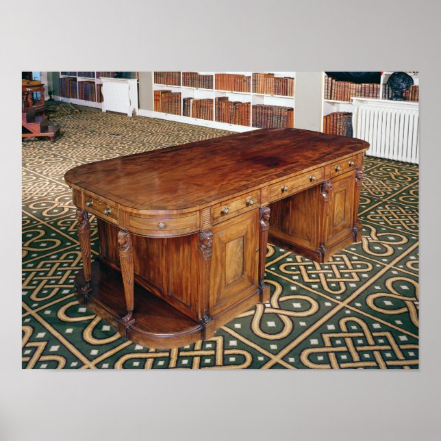 24:Desk av Thomas Chippendale Jr, 1805 Poster (Framsidan)