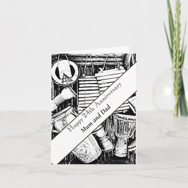 24:e årsdagen redigerbar kort (Framsida)