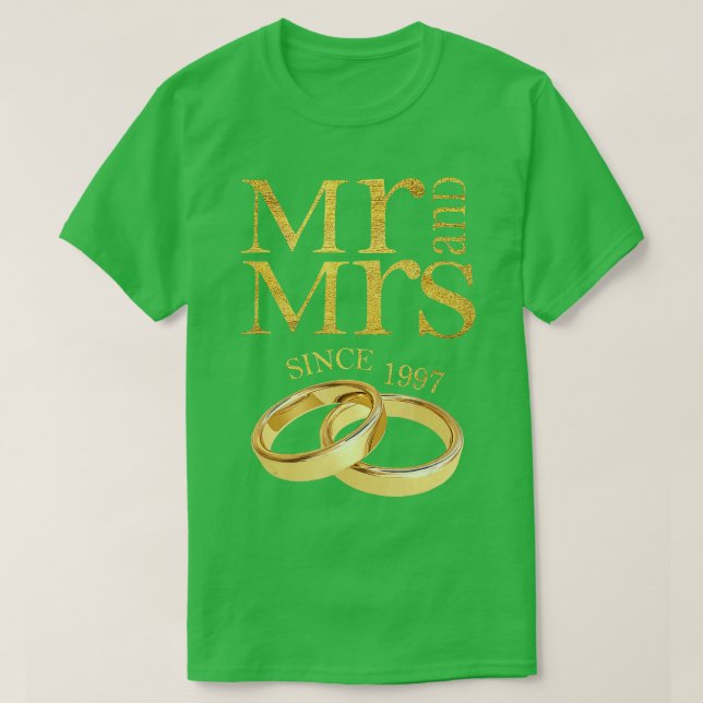 24:e Bröllop-årsdagen sedan 1997 T Shirt (Design framsida)