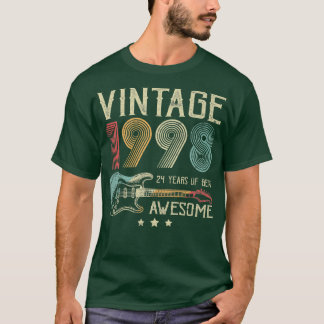 24:e födelsedag Kvinna Manar Vintage Fantastisk 19 T Shirt