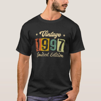 24:e födelsedag Vintagen 1997 Begränsad utgåva 24  T Shirt