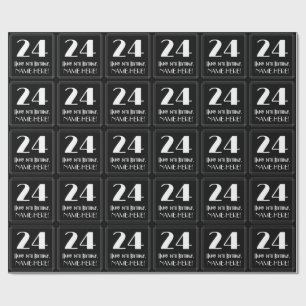 24:e födelsedagen - Art Deco Inspired Titta "24", Presentpapper