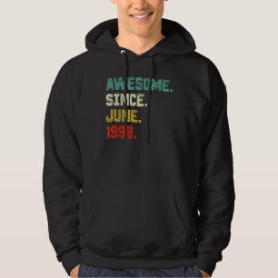24:e födelsedagen Fantastisk sedan juni 1998 24 år Hoodie