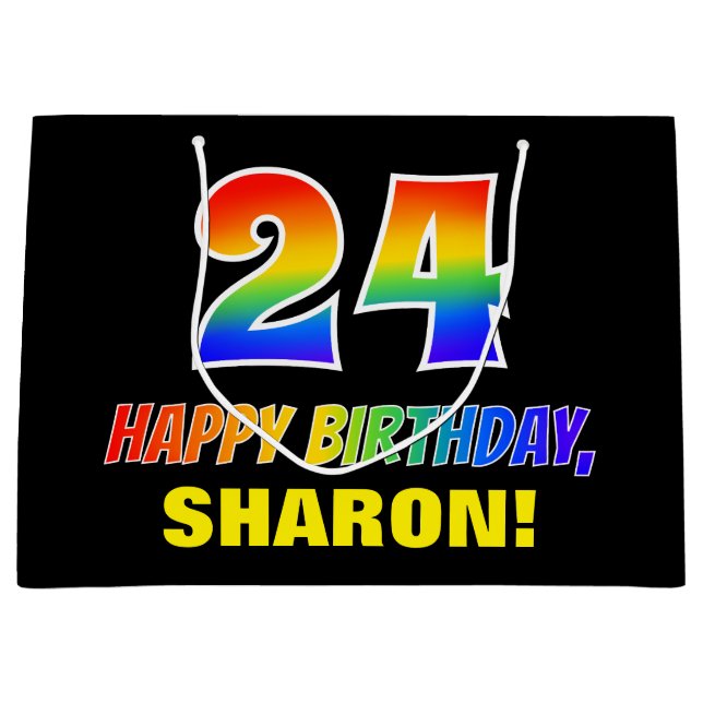 24:e födelsedagen: Fet, Roligt, enkel, regnbåge 24 (Framsidan)