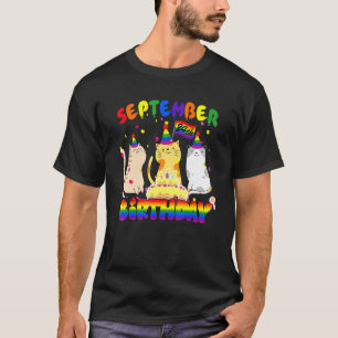 24:e födelsedagen i september för ägare av lgbt-ka t shirt